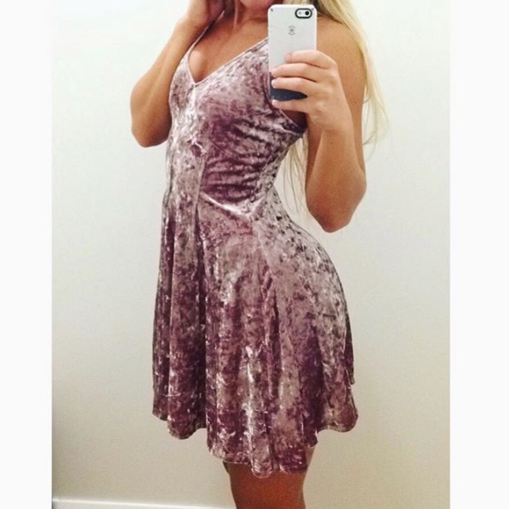 Crushed Velvet Dress